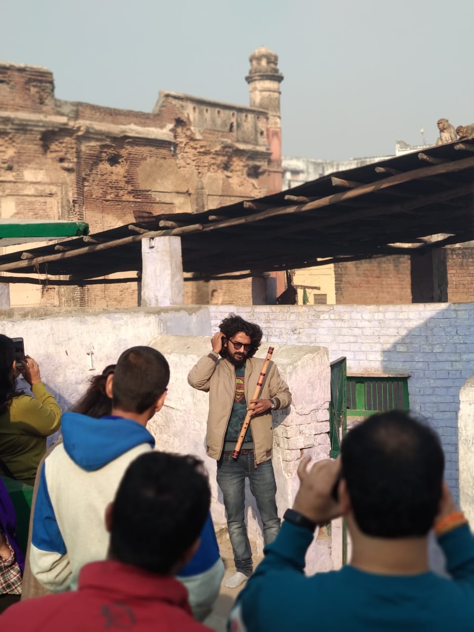 Anal Jha during one of his heritage walks through Agra