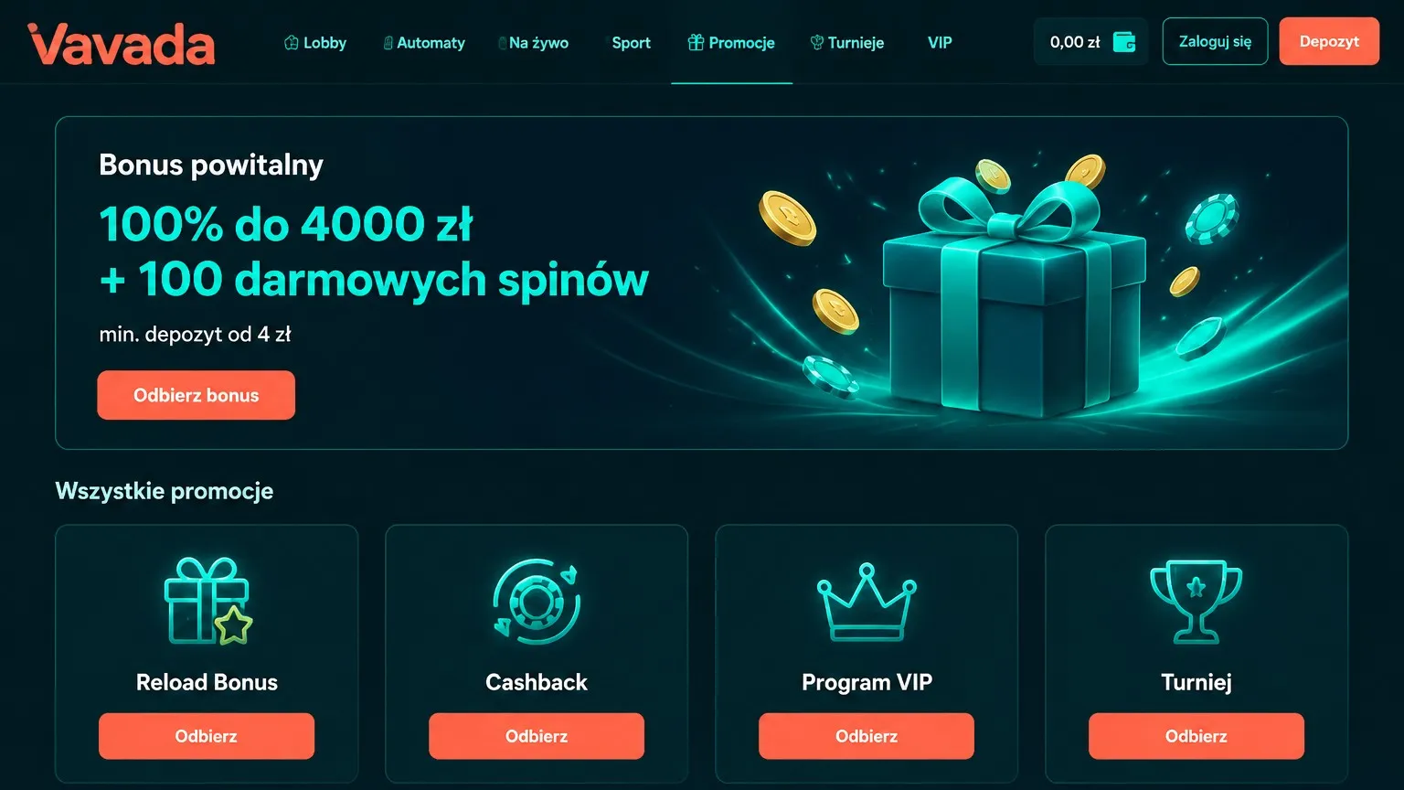 Oferty powitalne Vavada PL